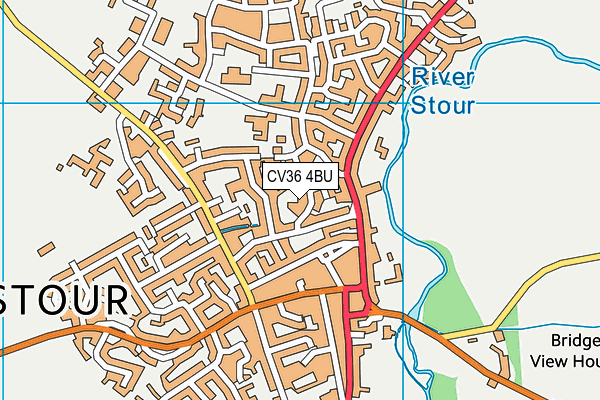 CV36 4BU map - OS VectorMap District (Ordnance Survey) CV36 4BU map - OS VectorMap District (Ordnance Survey)