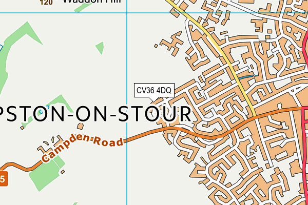 CV36 4DQ map - OS VectorMap District (Ordnance Survey) CV36 4DQ map - OS VectorMap District (Ordnance Survey)