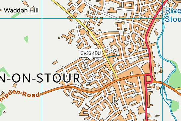 CV36 4DU map - OS VectorMap District (Ordnance Survey) CV36 4DU map - OS VectorMap District (Ordnance Survey)