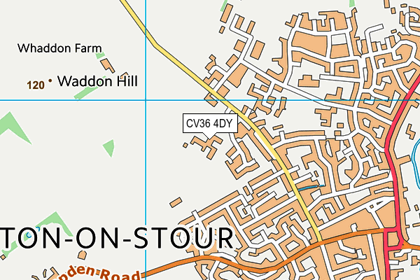 CV36 4DY map - OS VectorMap District (Ordnance Survey) CV36 4DY map - OS VectorMap District (Ordnance Survey)