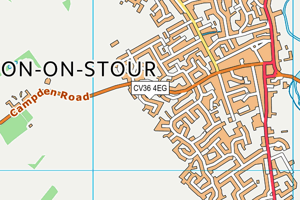 CV36 4EG map - OS VectorMap District (Ordnance Survey) CV36 4EG map - OS VectorMap District (Ordnance Survey)