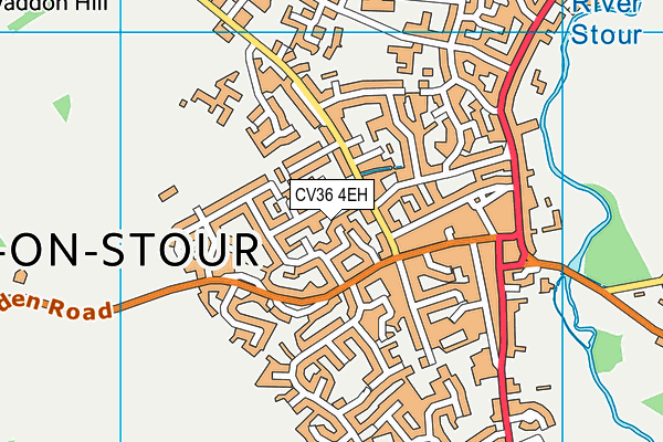 CV36 4EH map - OS VectorMap District (Ordnance Survey) CV36 4EH map - OS VectorMap District (Ordnance Survey)