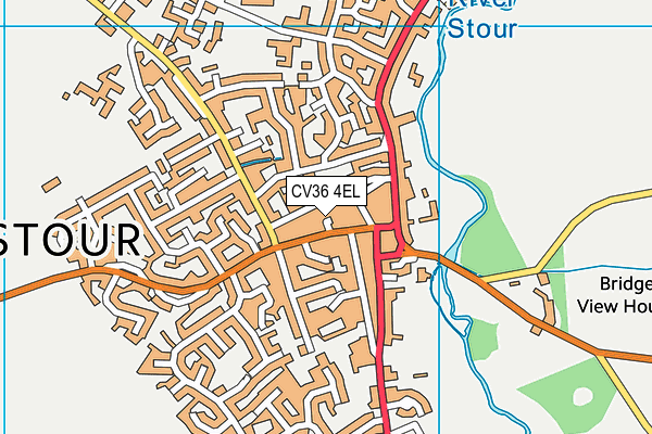 CV36 4EL map - OS VectorMap District (Ordnance Survey) CV36 4EL map - OS VectorMap District (Ordnance Survey)