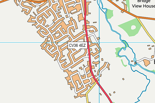 CV36 4EZ map - OS VectorMap District (Ordnance Survey) CV36 4EZ map - OS VectorMap District (Ordnance Survey)