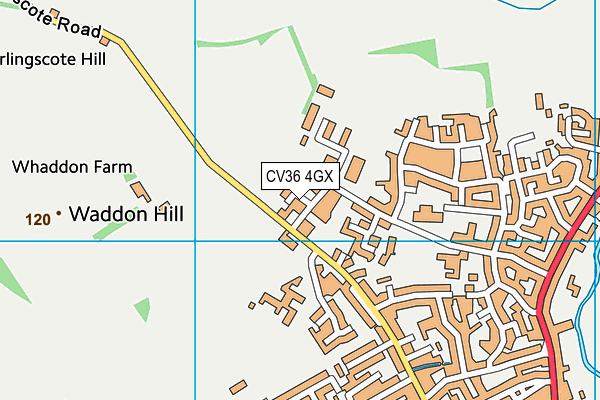 CV36 4GX map - OS VectorMap District (Ordnance Survey) CV36 4GX map - OS VectorMap District (Ordnance Survey)