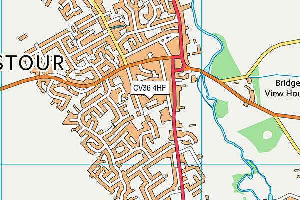 CV36 4HF map - OS VectorMap District (Ordnance Survey) CV36 4HF map - OS VectorMap District (Ordnance Survey)