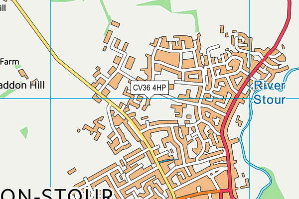 CV36 4HP map - OS VectorMap District (Ordnance Survey) CV36 4HP map - OS VectorMap District (Ordnance Survey)