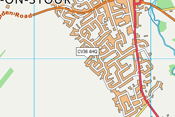 CV36 4HQ map - OS VectorMap District (Ordnance Survey) CV36 4HQ map - OS VectorMap District (Ordnance Survey)