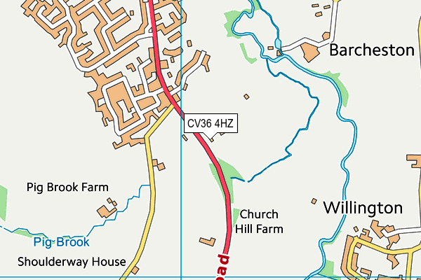 CV36 4HZ map - OS VectorMap District (Ordnance Survey) CV36 4HZ map - OS VectorMap District (Ordnance Survey)