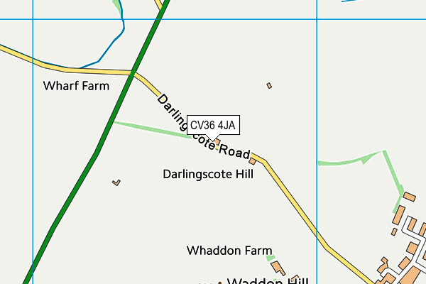CV36 4JA map - OS VectorMap District (Ordnance Survey) CV36 4JA map - OS VectorMap District (Ordnance Survey)