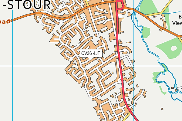 CV36 4JT map - OS VectorMap District (Ordnance Survey) CV36 4JT map - OS VectorMap District (Ordnance Survey)