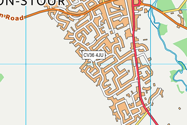 CV36 4JU map - OS VectorMap District (Ordnance Survey) CV36 4JU map - OS VectorMap District (Ordnance Survey)