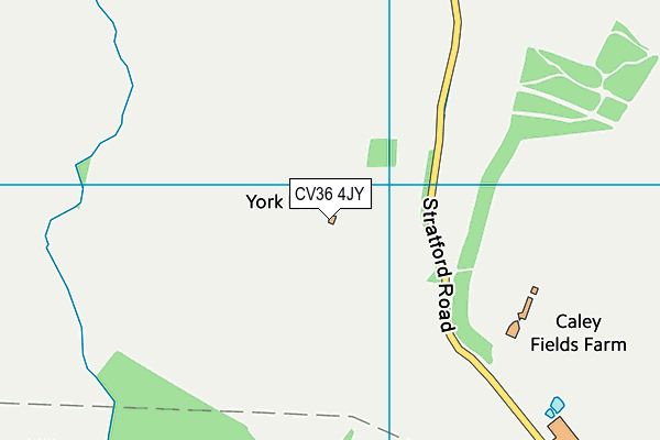 CV36 4JY map - OS VectorMap District (Ordnance Survey) CV36 4JY map - OS VectorMap District (Ordnance Survey)