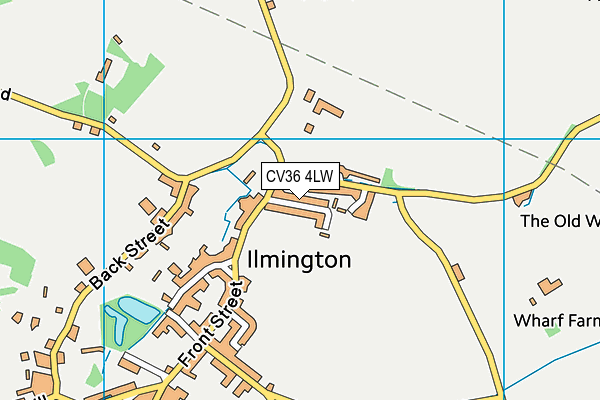 CV36 4LW map - OS VectorMap District (Ordnance Survey) CV36 4LW map - OS VectorMap District (Ordnance Survey)