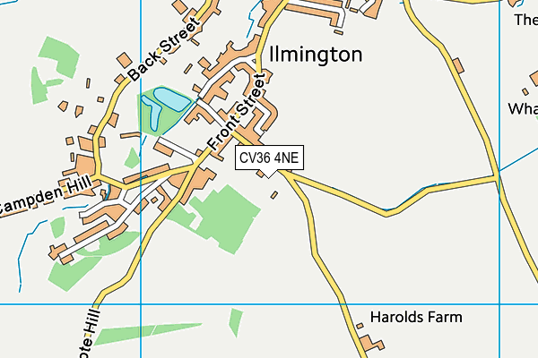 CV36 4NE map - OS VectorMap District (Ordnance Survey) CV36 4NE map - OS VectorMap District (Ordnance Survey)