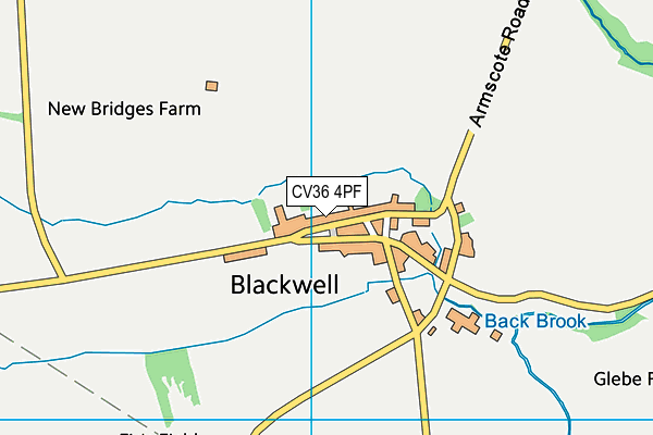 CV36 4PF map - OS VectorMap District (Ordnance Survey) CV36 4PF map - OS VectorMap District (Ordnance Survey)