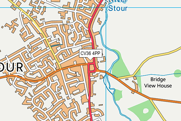 CV36 4PP map - OS VectorMap District (Ordnance Survey) CV36 4PP map - OS VectorMap District (Ordnance Survey)