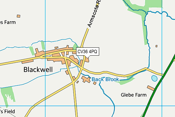 CV36 4PQ map - OS VectorMap District (Ordnance Survey) CV36 4PQ map - OS VectorMap District (Ordnance Survey)