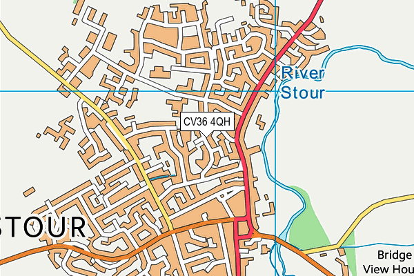 CV36 4QH map - OS VectorMap District (Ordnance Survey) CV36 4QH map - OS VectorMap District (Ordnance Survey)