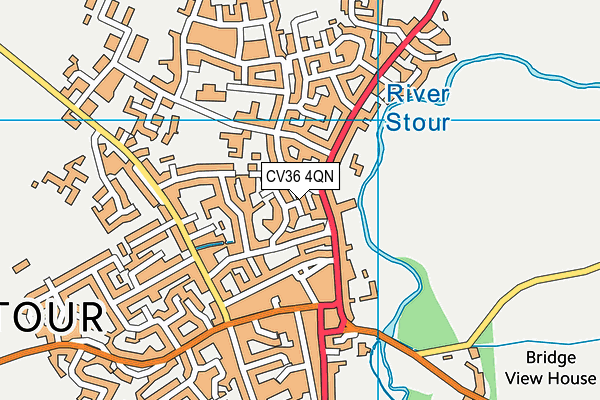 CV36 4QN map - OS VectorMap District (Ordnance Survey) CV36 4QN map - OS VectorMap District (Ordnance Survey)