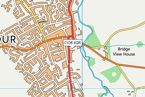CV36 4QR map - OS VectorMap District (Ordnance Survey) CV36 4QR map - OS VectorMap District (Ordnance Survey)