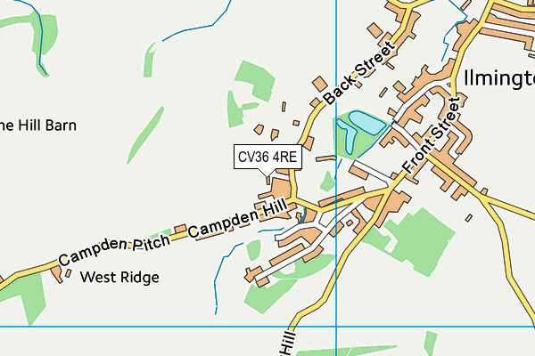 CV36 4RE map - OS VectorMap District (Ordnance Survey) CV36 4RE map - OS VectorMap District (Ordnance Survey)