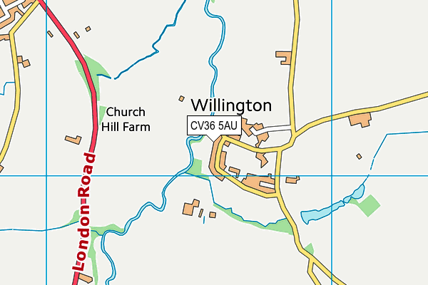 CV36 5AU map - OS VectorMap District (Ordnance Survey) CV36 5AU map - OS VectorMap District (Ordnance Survey)