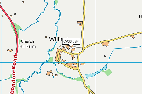 CV36 5BF map - OS VectorMap District (Ordnance Survey) CV36 5BF map - OS VectorMap District (Ordnance Survey)