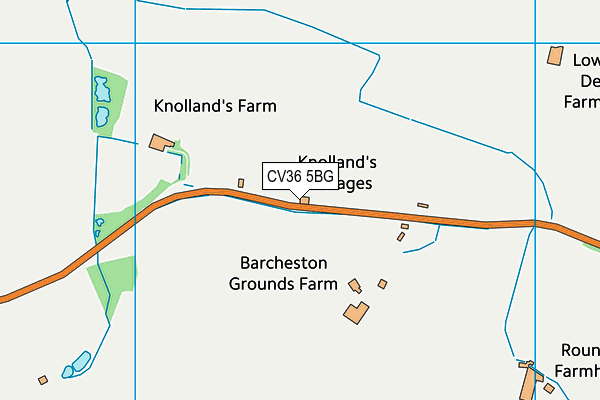 CV36 5BG map - OS VectorMap District (Ordnance Survey) CV36 5BG map - OS VectorMap District (Ordnance Survey)