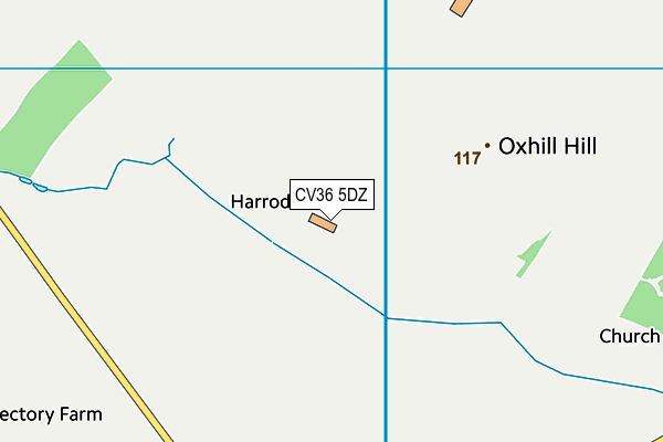 CV36 5DZ map - OS VectorMap District (Ordnance Survey) CV36 5DZ map - OS VectorMap District (Ordnance Survey)