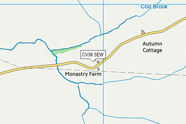 CV36 5EW map - OS VectorMap District (Ordnance Survey) CV36 5EW map - OS VectorMap District (Ordnance Survey)