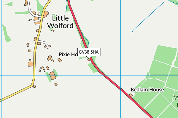 CV36 5HA map - OS VectorMap District (Ordnance Survey) CV36 5HA map - OS VectorMap District (Ordnance Survey)