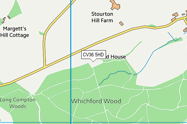 CV36 5HD map - OS VectorMap District (Ordnance Survey) CV36 5HD map - OS VectorMap District (Ordnance Survey)