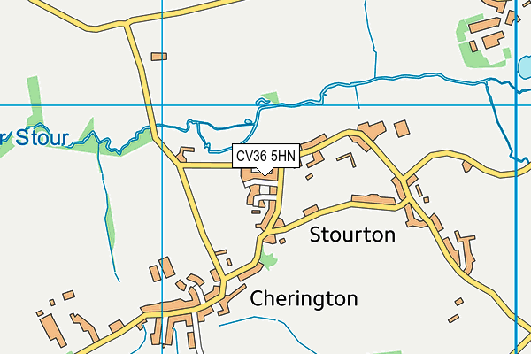 CV36 5HN map - OS VectorMap District (Ordnance Survey) CV36 5HN map - OS VectorMap District (Ordnance Survey)