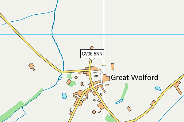CV36 5NN map - OS VectorMap District (Ordnance Survey) CV36 5NN map - OS VectorMap District (Ordnance Survey)