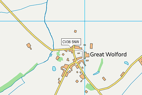 CV36 5NW map - OS VectorMap District (Ordnance Survey) CV36 5NW map - OS VectorMap District (Ordnance Survey)