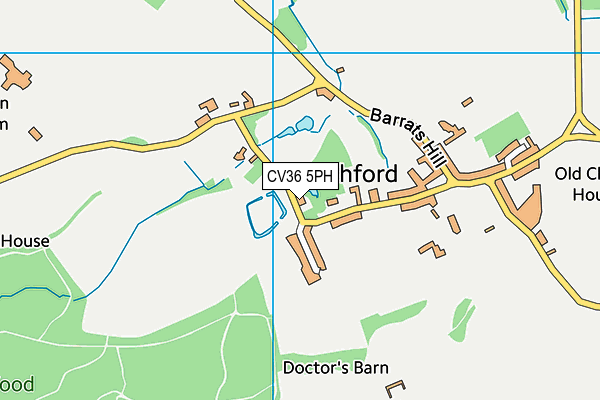 CV36 5PH map - OS VectorMap District (Ordnance Survey) CV36 5PH map - OS VectorMap District (Ordnance Survey)