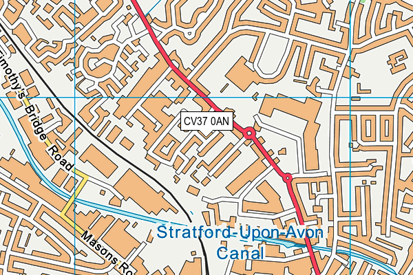 CV37 0AN map - OS VectorMap District (Ordnance Survey) CV37 0AN map - OS VectorMap District (Ordnance Survey)