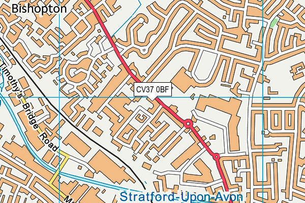 CV37 0BF map - OS VectorMap District (Ordnance Survey) CV37 0BF map - OS VectorMap District (Ordnance Survey)