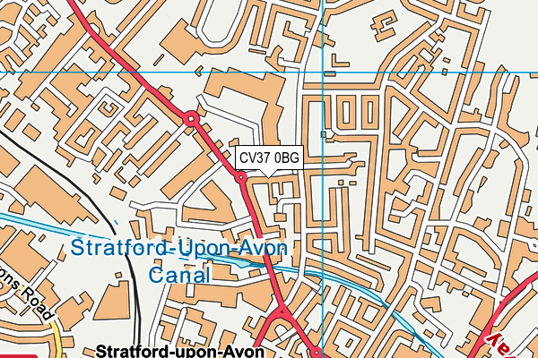 CV37 0BG map - OS VectorMap District (Ordnance Survey)