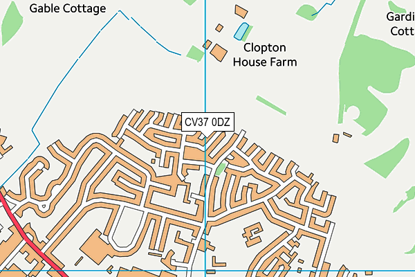 CV37 0DZ map - OS VectorMap District (Ordnance Survey) CV37 0DZ map - OS VectorMap District (Ordnance Survey)