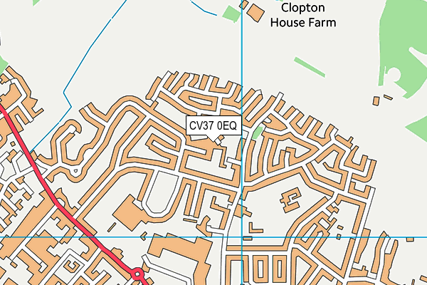 CV37 0EQ map - OS VectorMap District (Ordnance Survey) CV37 0EQ map - OS VectorMap District (Ordnance Survey)