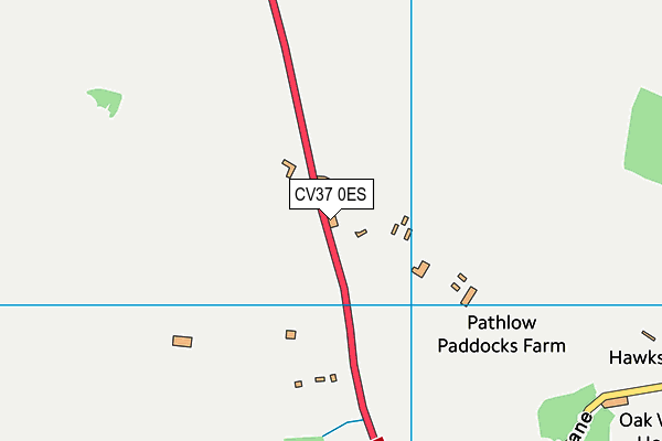 CV37 0ES map - OS VectorMap District (Ordnance Survey) CV37 0ES map - OS VectorMap District (Ordnance Survey)