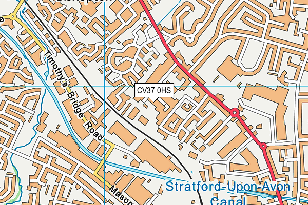 CV37 0HS map - OS VectorMap District (Ordnance Survey) CV37 0HS map - OS VectorMap District (Ordnance Survey)