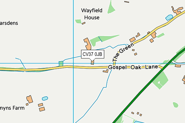 CV37 0JB map - OS VectorMap District (Ordnance Survey) CV37 0JB map - OS VectorMap District (Ordnance Survey)