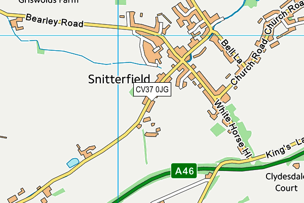 CV37 0JG map - OS VectorMap District (Ordnance Survey) CV37 0JG map - OS VectorMap District (Ordnance Survey)
