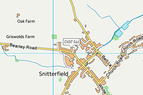 CV37 0JJ map - OS VectorMap District (Ordnance Survey) CV37 0JJ map - OS VectorMap District (Ordnance Survey)