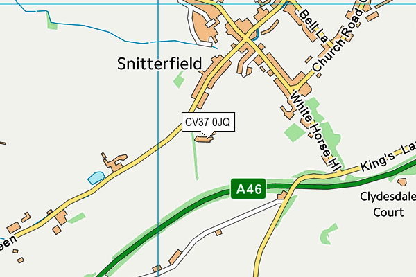 CV37 0JQ map - OS VectorMap District (Ordnance Survey) CV37 0JQ map - OS VectorMap District (Ordnance Survey)