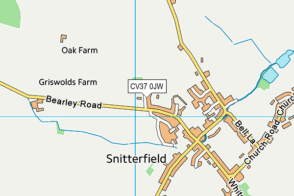 CV37 0JW map - OS VectorMap District (Ordnance Survey) CV37 0JW map - OS VectorMap District (Ordnance Survey)