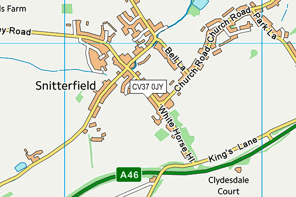 CV37 0JY map - OS VectorMap District (Ordnance Survey) CV37 0JY map - OS VectorMap District (Ordnance Survey)